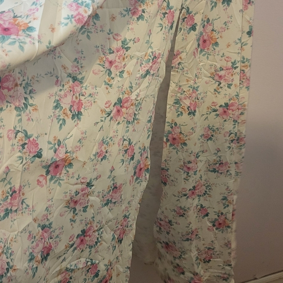 Source Unknown Floral Maxi Dress - Cream and Pink - Picture 2 of 9